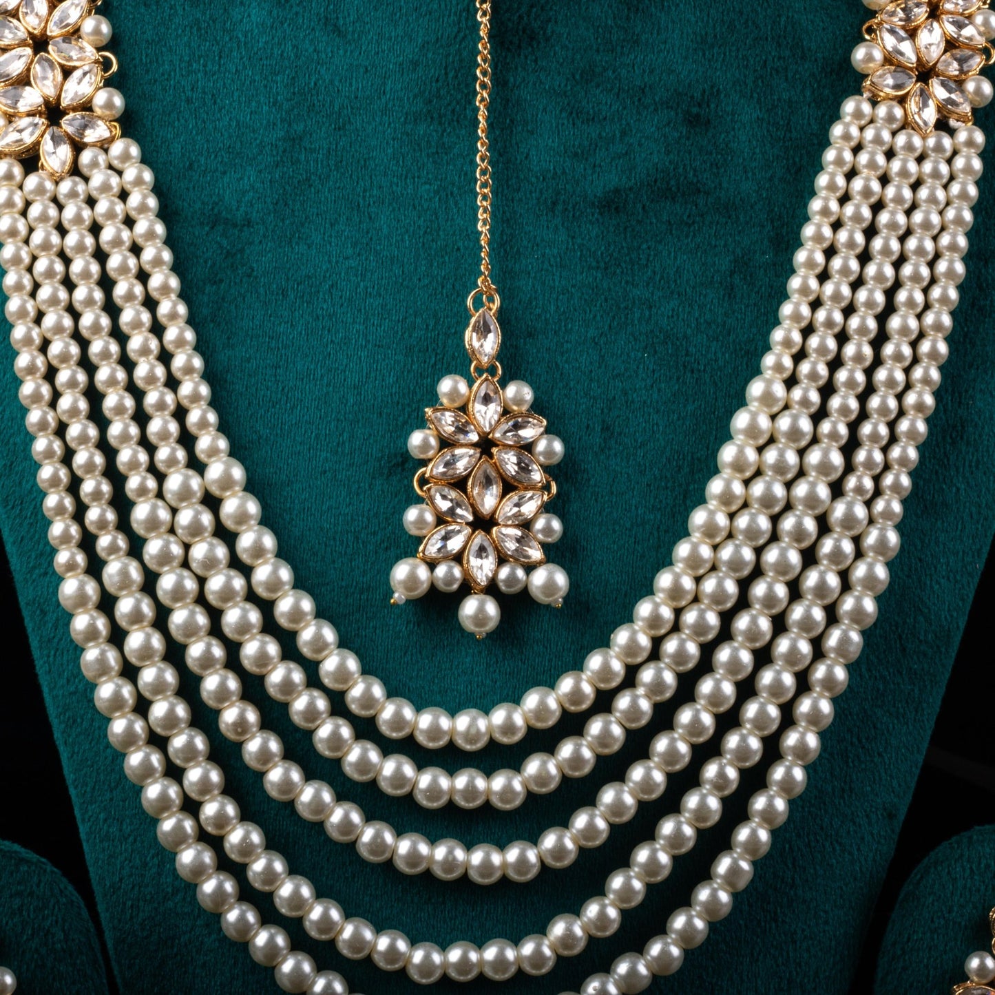 Imperial Bridal Kundun Pearl Set - Riwaaj