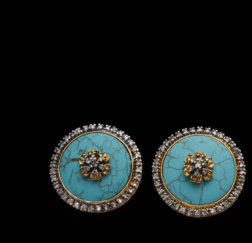 Precious Gemstone Studs - Riwaaj