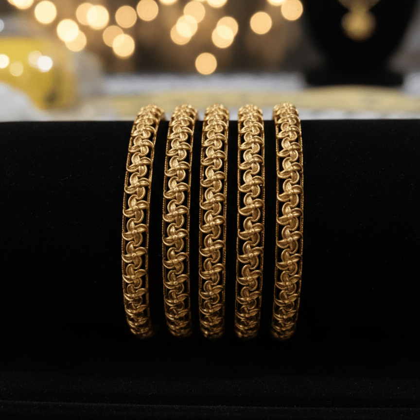Sitara Rajwari Gold Plated Bangles - Riwaaj