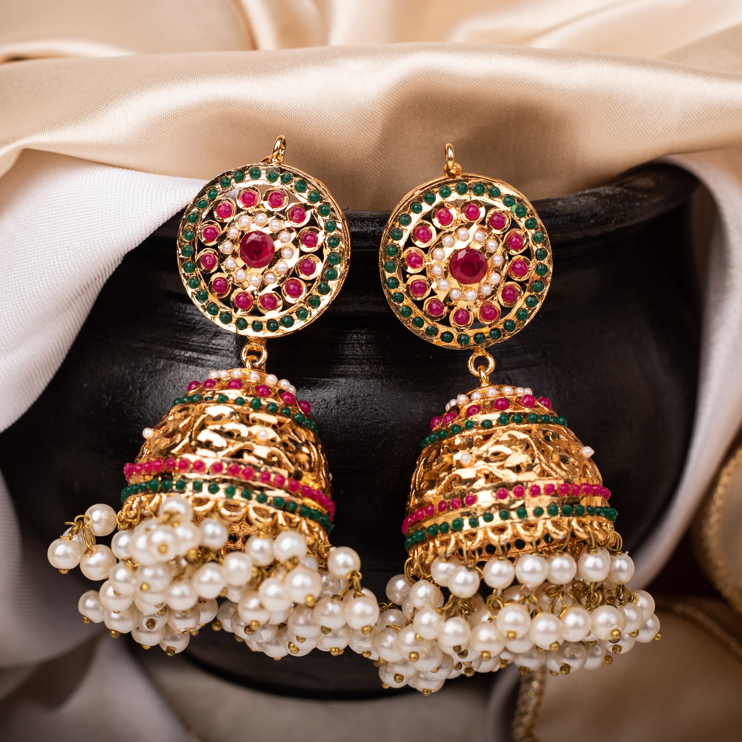 Shahi Pearl Jhumka