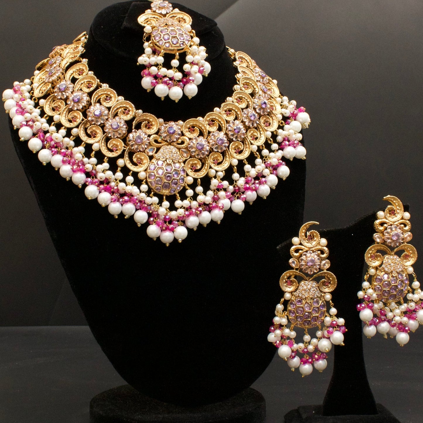 Elegant Traditional Jewelry Set – 22K Gold Plated - Riwaaj