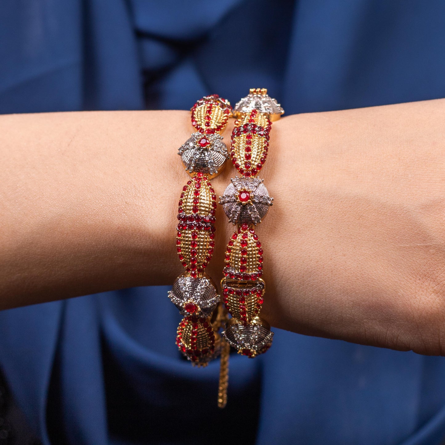 Aurora Glow Bangle Red