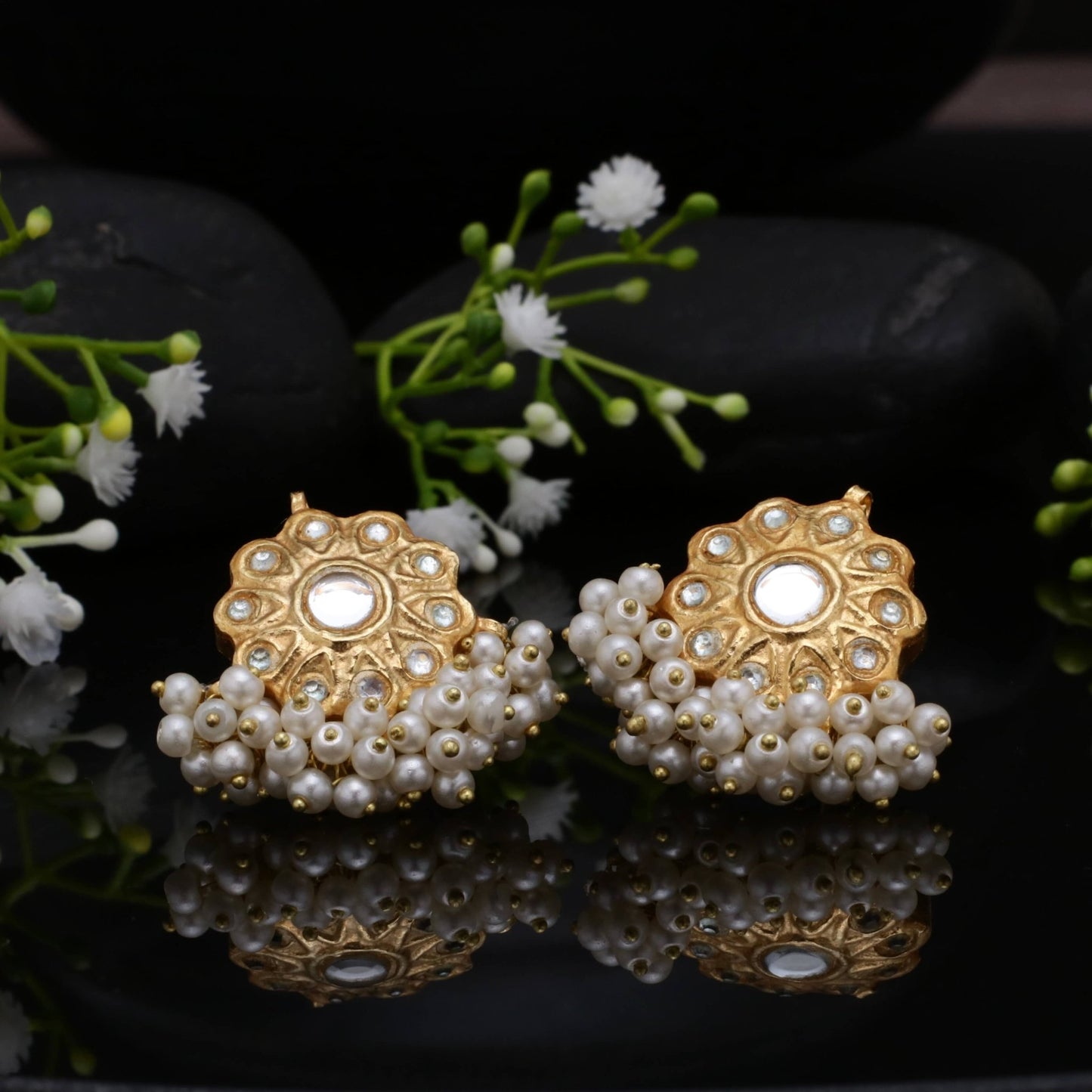 Pearl Bunch Studs - Riwaaj