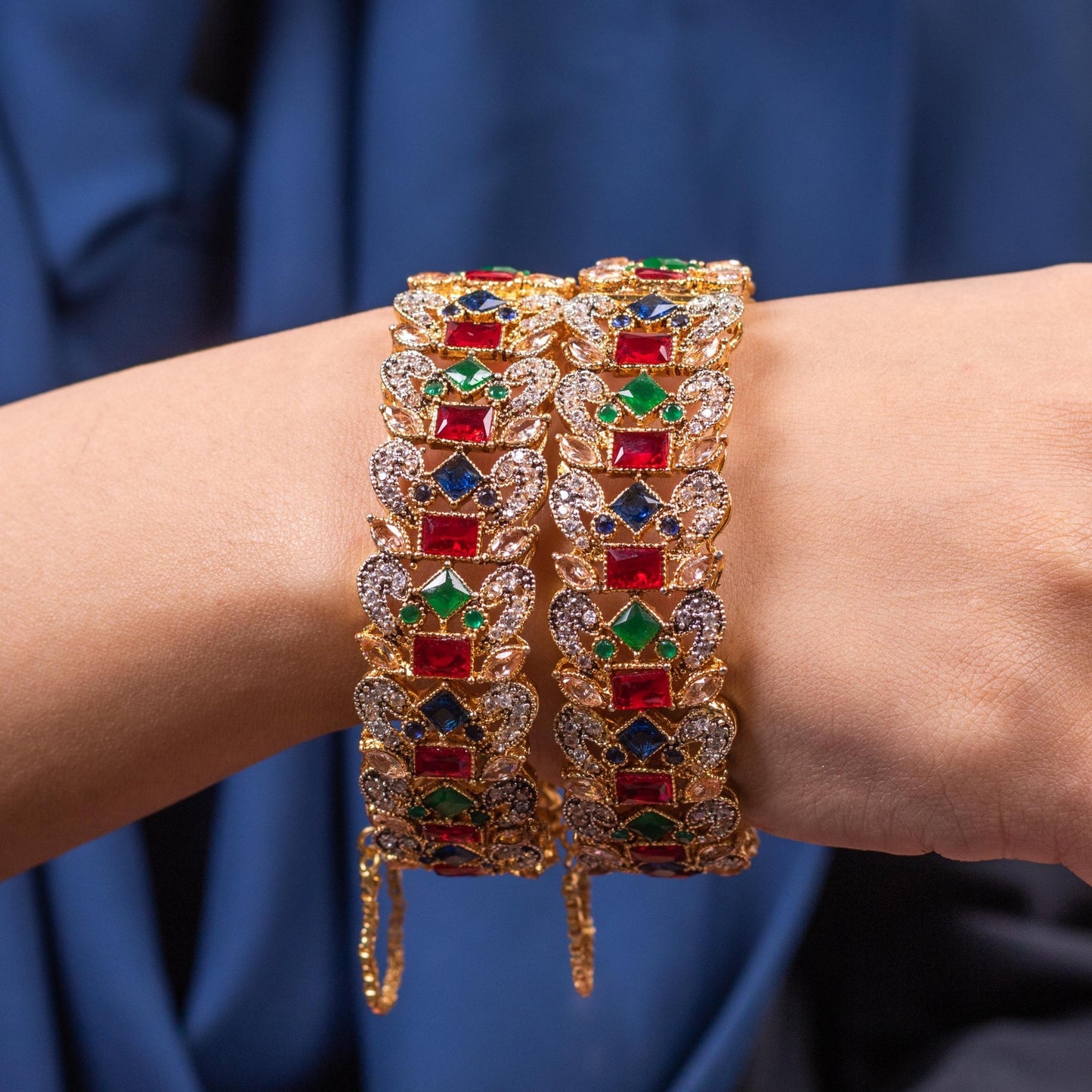 Gulrang Navarattan Bangles - Riwaaj