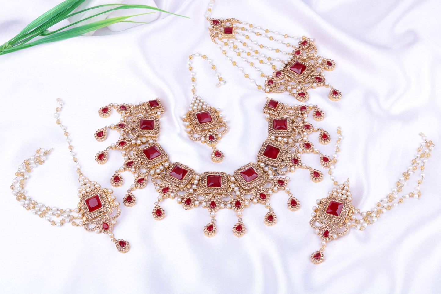 ARIANAH BRIDAL SET RUBY - Riwaaj