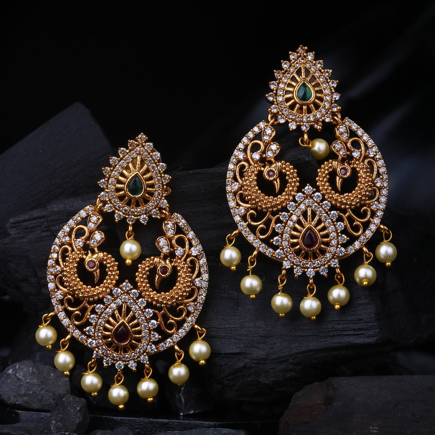 Temple Blossom Jhumkas