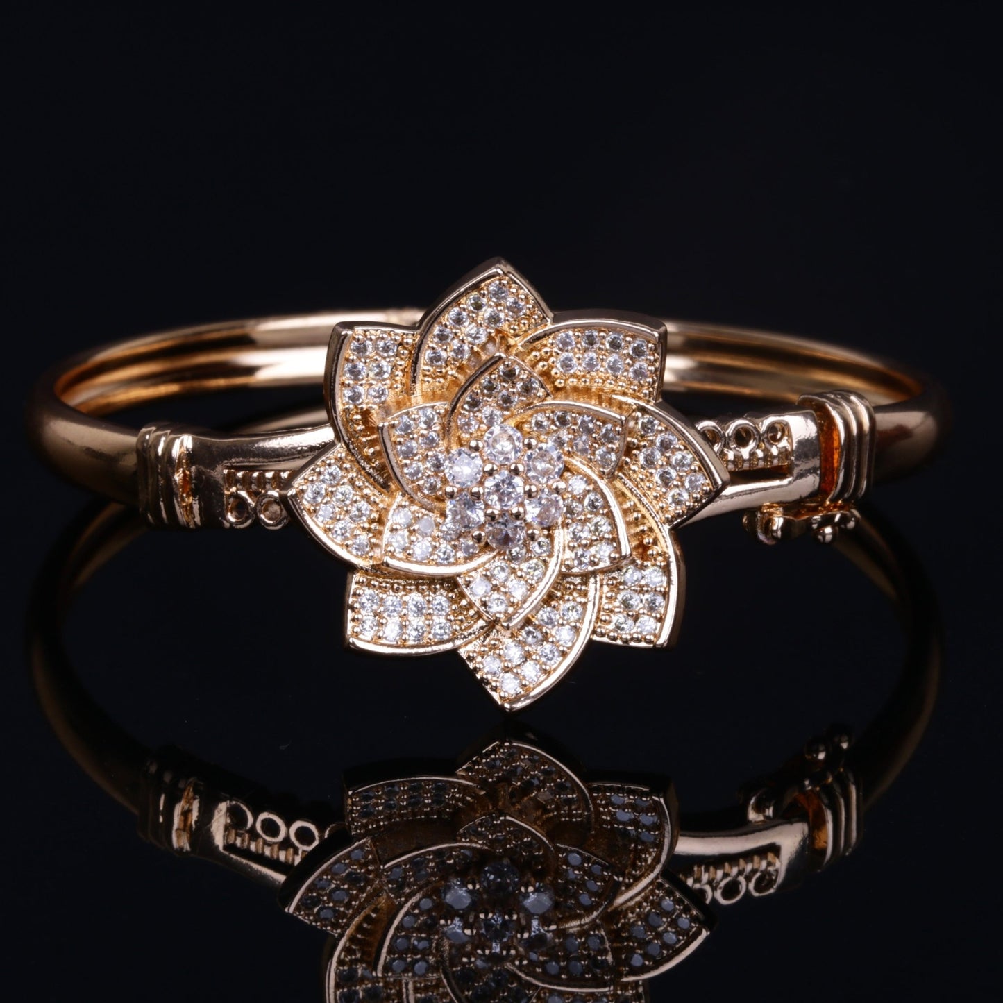 Golden Bloom CZ Set - Riwaaj