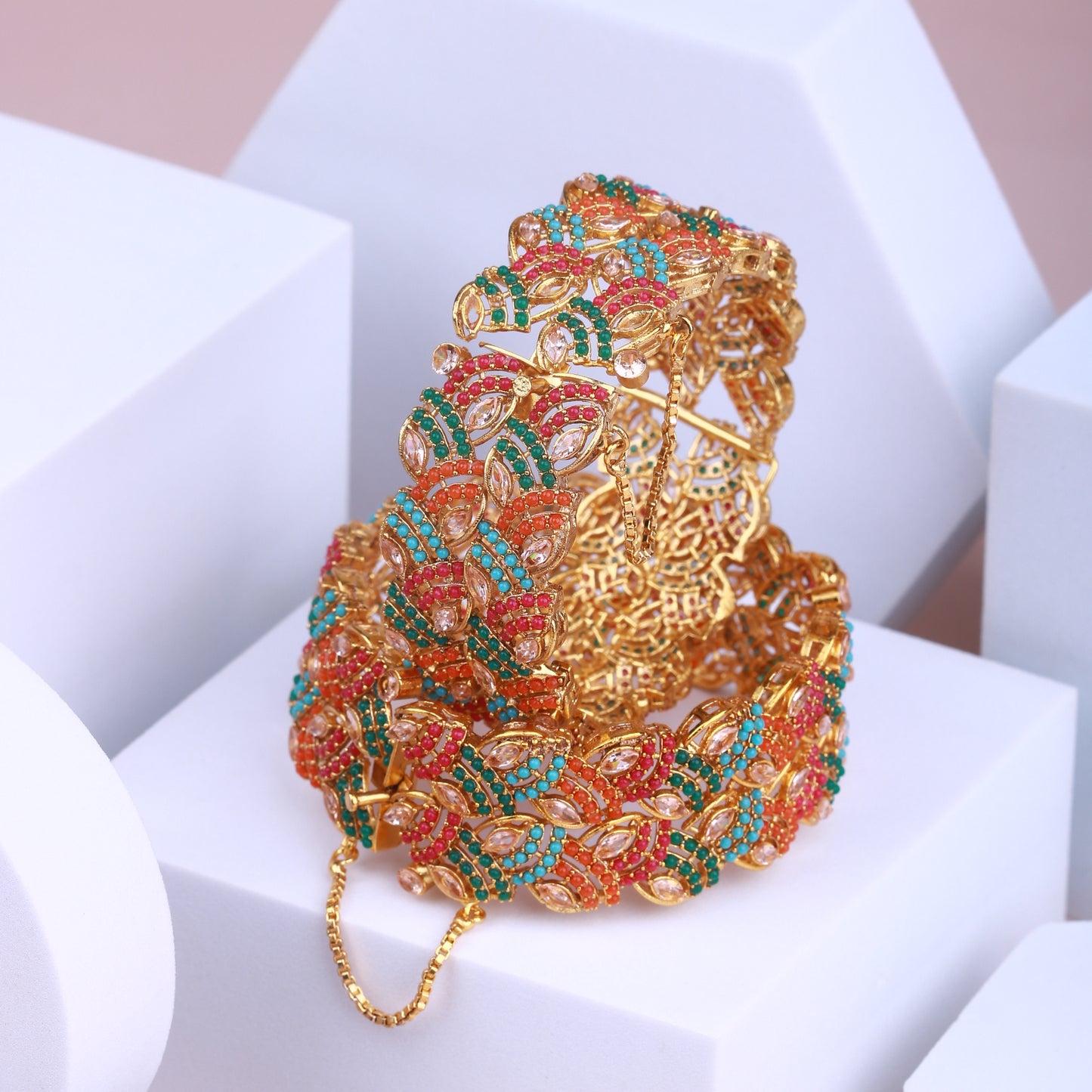 Regal Peacock Bangles - Riwaaj