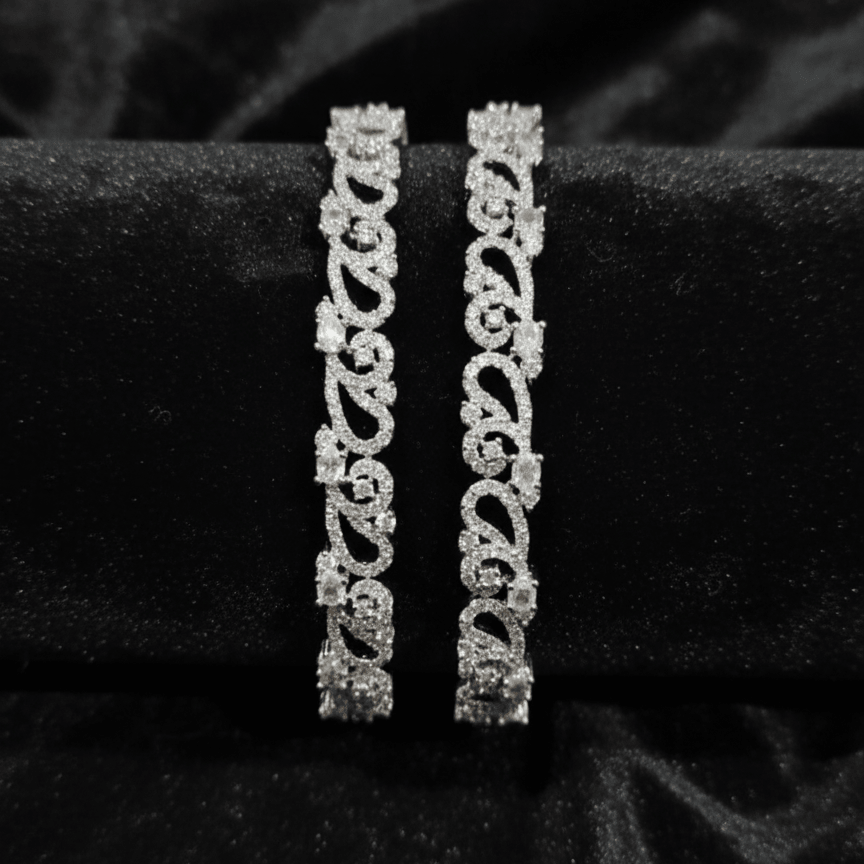 Celestial DNA Cuffs — Luxury Silver - Plated (Handmade) - Riwaaj