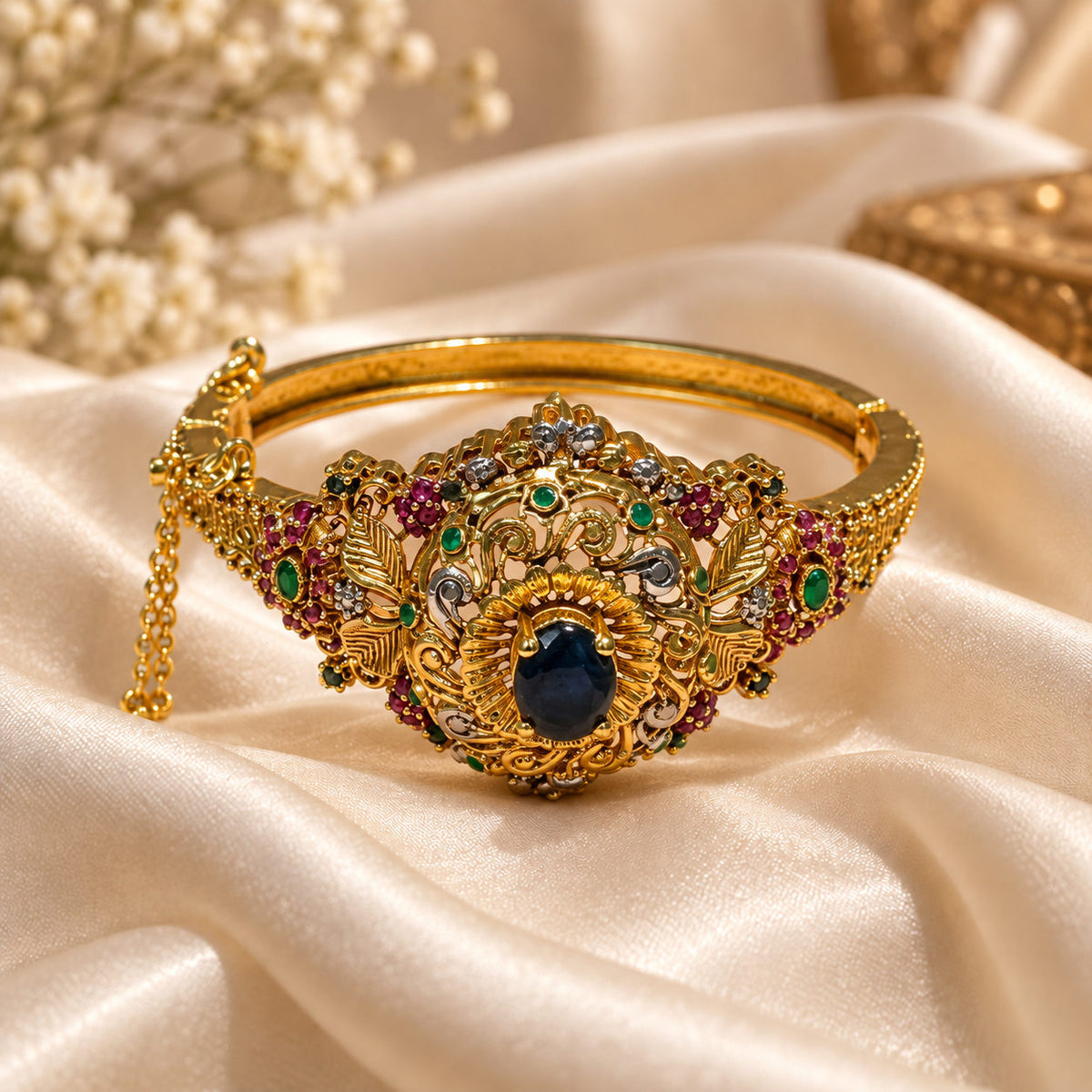 Mahii Filigree Gemstone Bangle