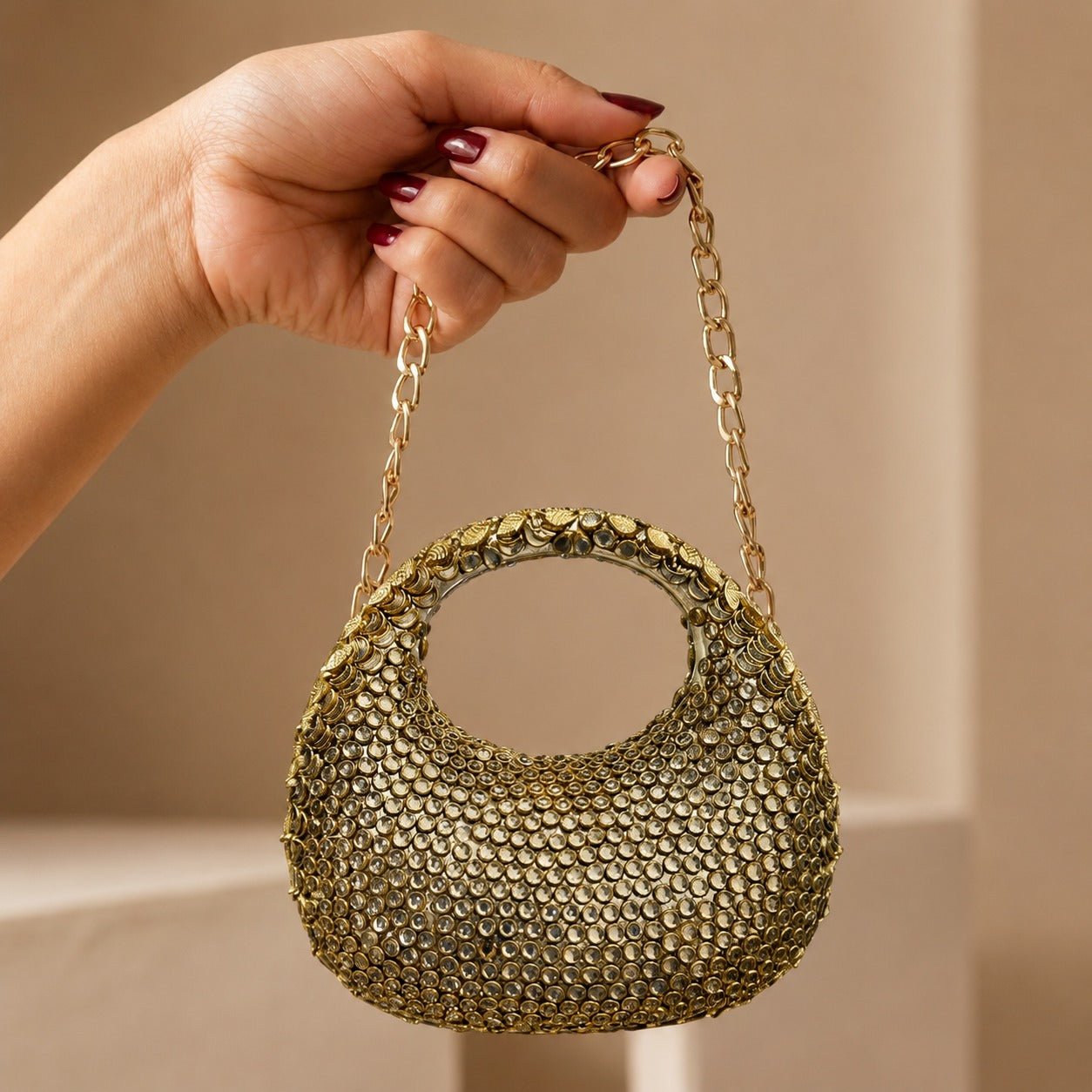 The Heirlooms – Bridal Evening Bag with Chain