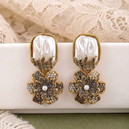 Mother of Pearl Mosaic Blossom Drops - Riwaaj