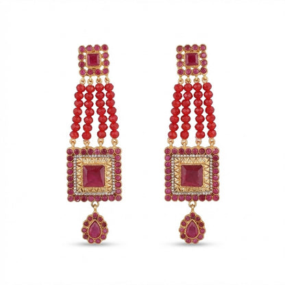 Tribal Rectangular Earrings