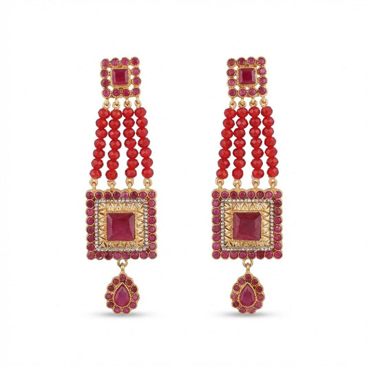 Tribal Rectangular Earrings