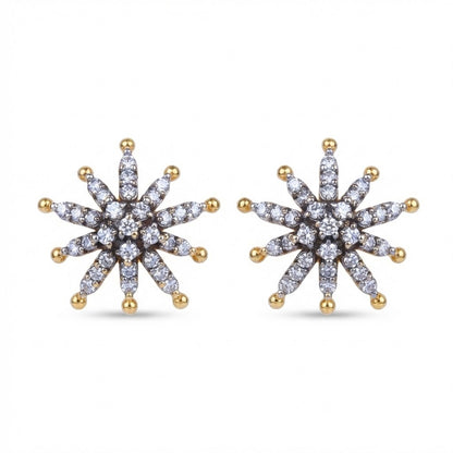 Rhinestone Flower Studs