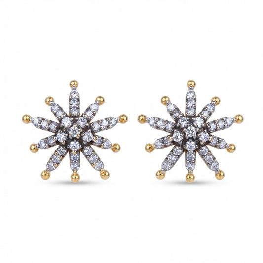 Rhinestone Flower Studs