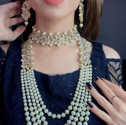 Imperial Bridal Kundun Pearl Set - Riwaaj