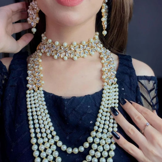Imperial Bridal Kundun Pearl Set