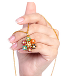 Load image into Gallery viewer, Zirconia Flower Pendant
