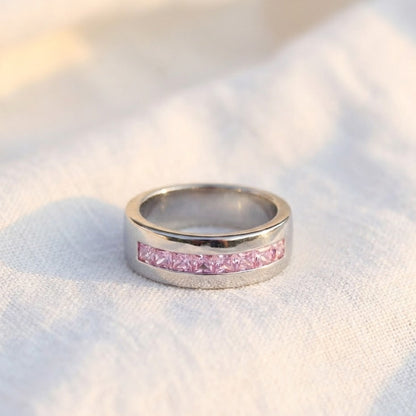 Platinum Challa Ring - Two-Tone Silver  Plated Statement Ring