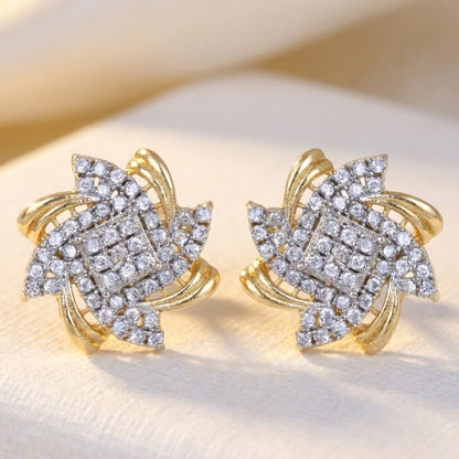 Radiant Zirconia Blossom Studs