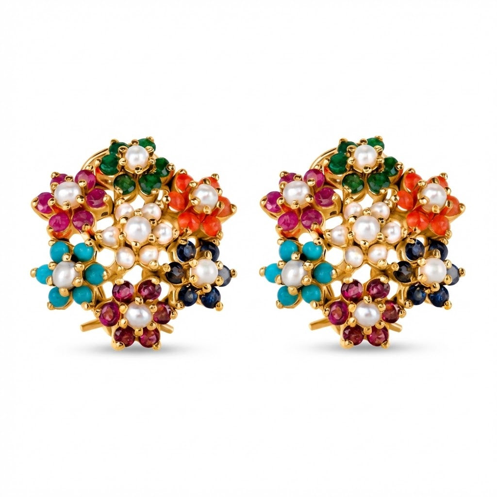 Zirconia Bloom Earring