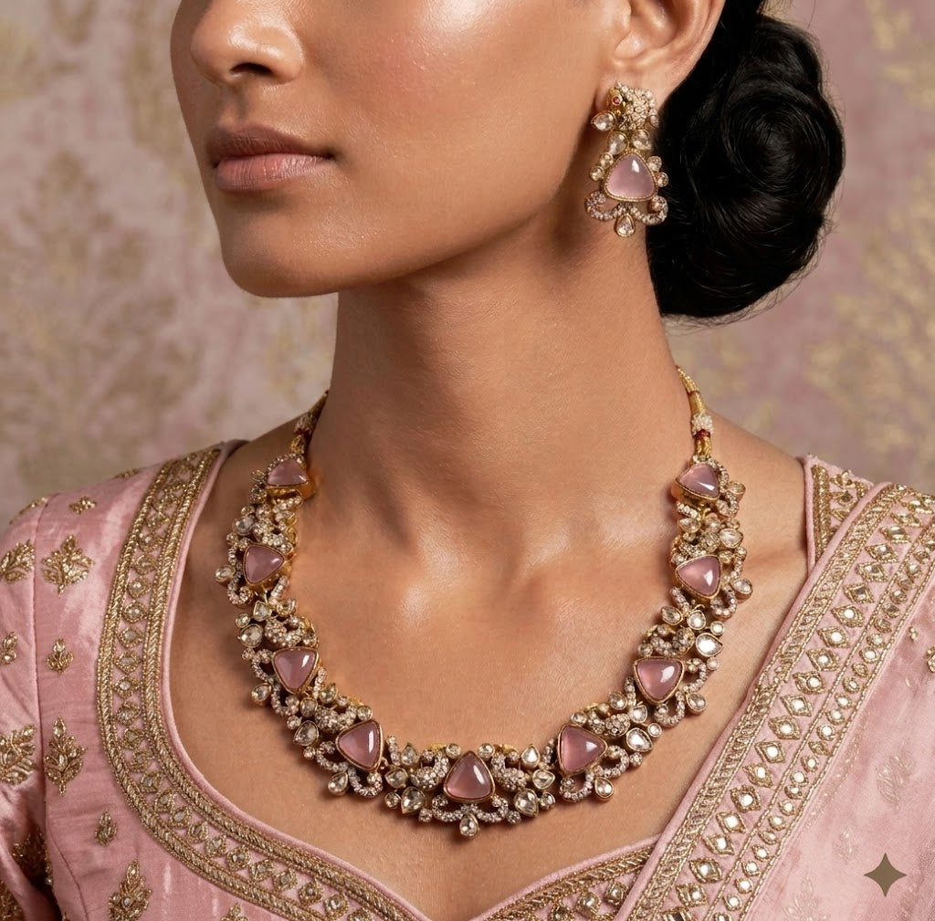 Heritage Gemstone Collar Necklace Set