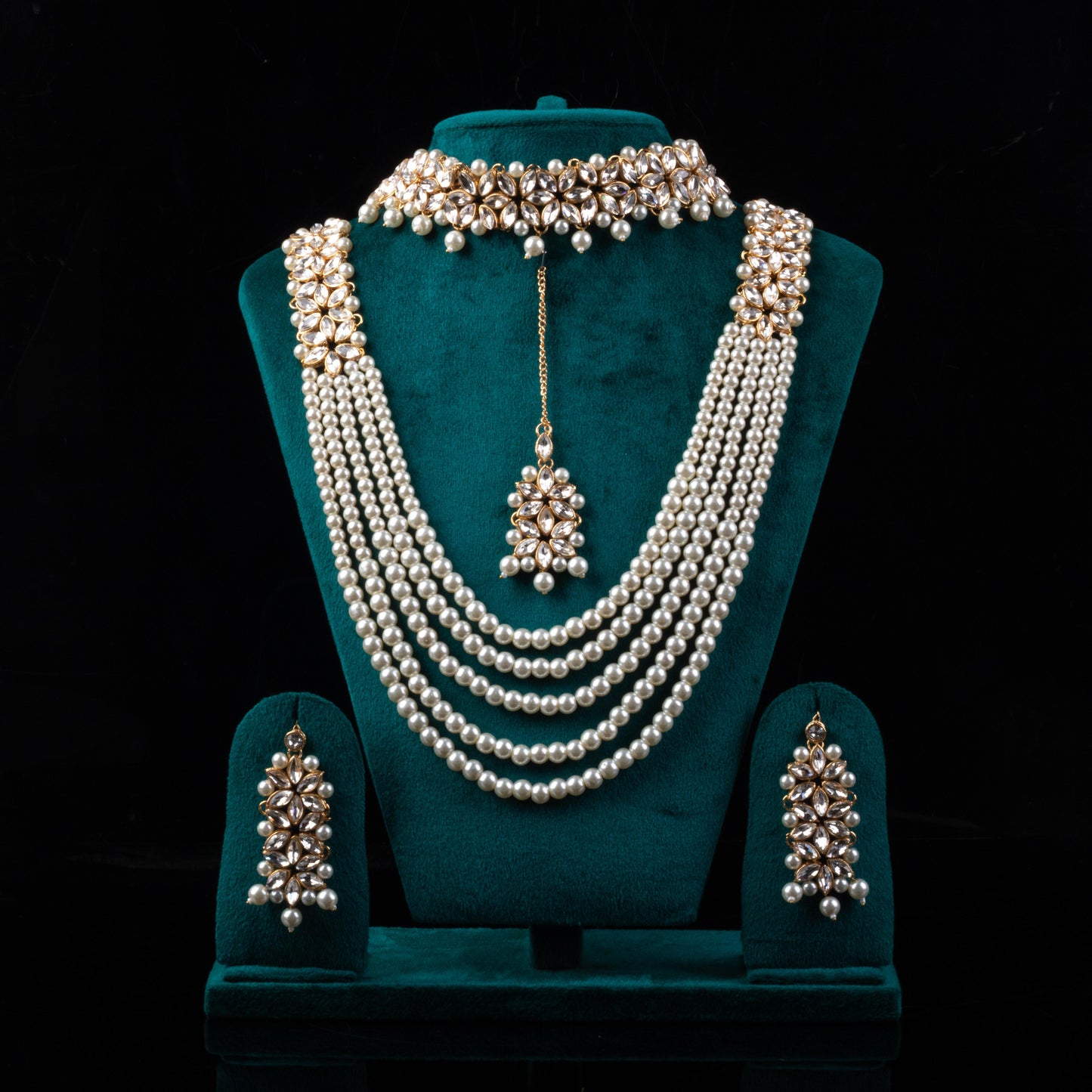 Imperial Bridal Kundun Pearl Set