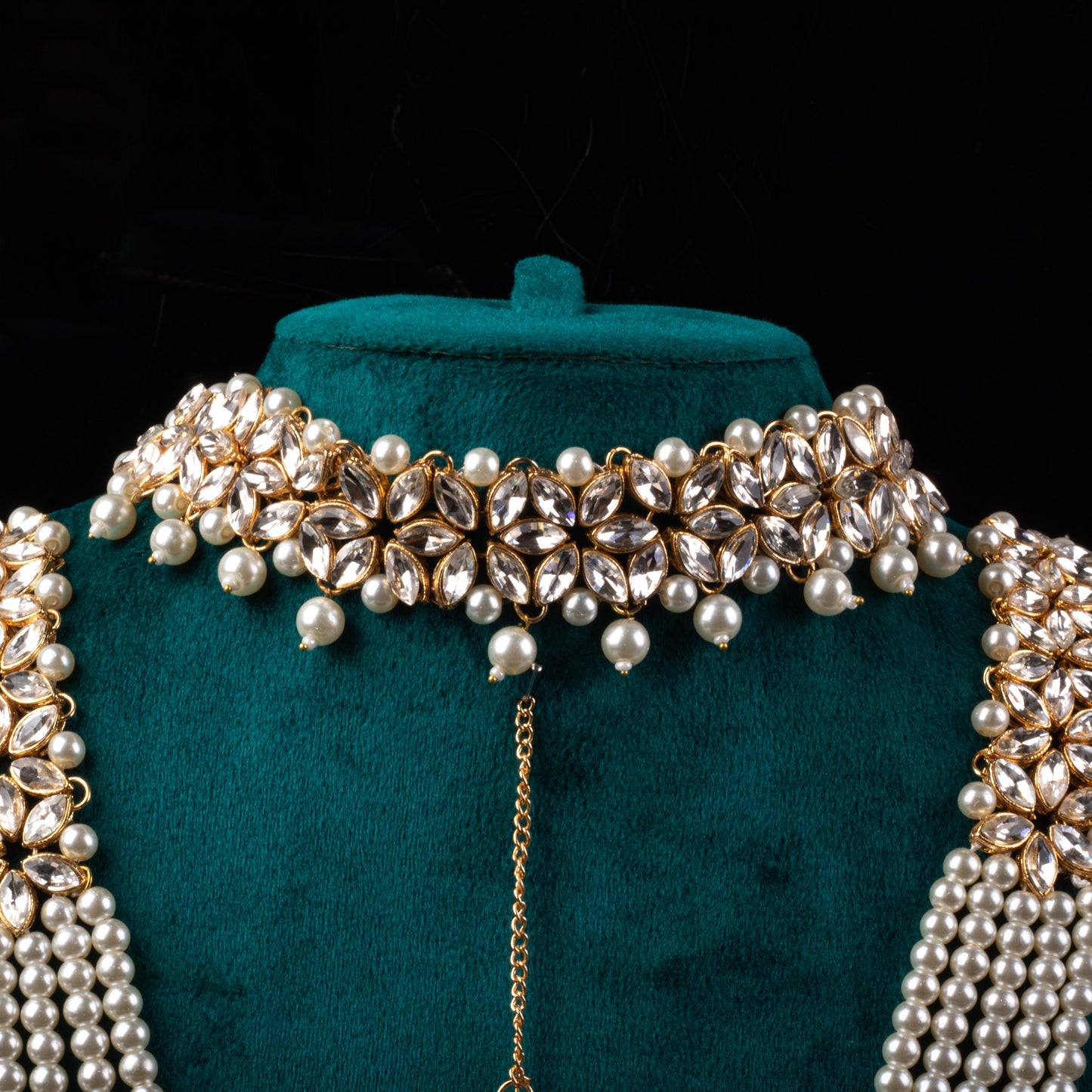 Imperial Bridal Kundun Pearl Set
