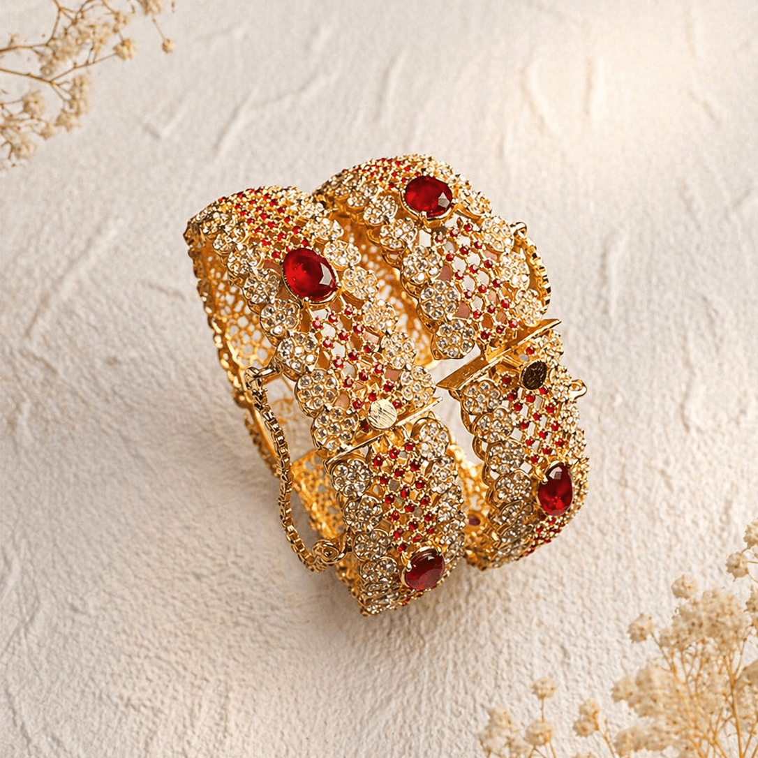Flora Jewel Bangles - Riwaaj