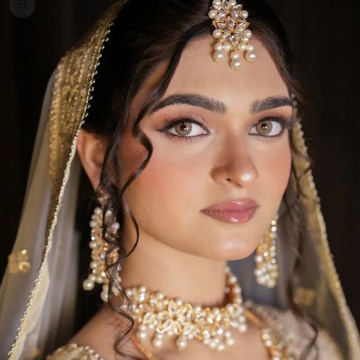 Imperial Bridal Kundun Pearl Set - Riwaaj