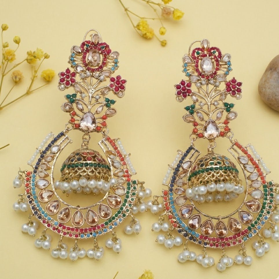 Elegant Exquisite Jhumka Earrings - Riwaaj