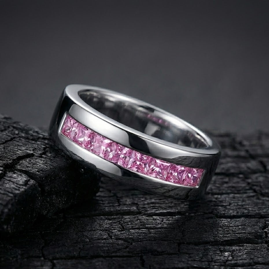 Platinum Challa Ring - Two-Tone Silver  Plated Statement Ring