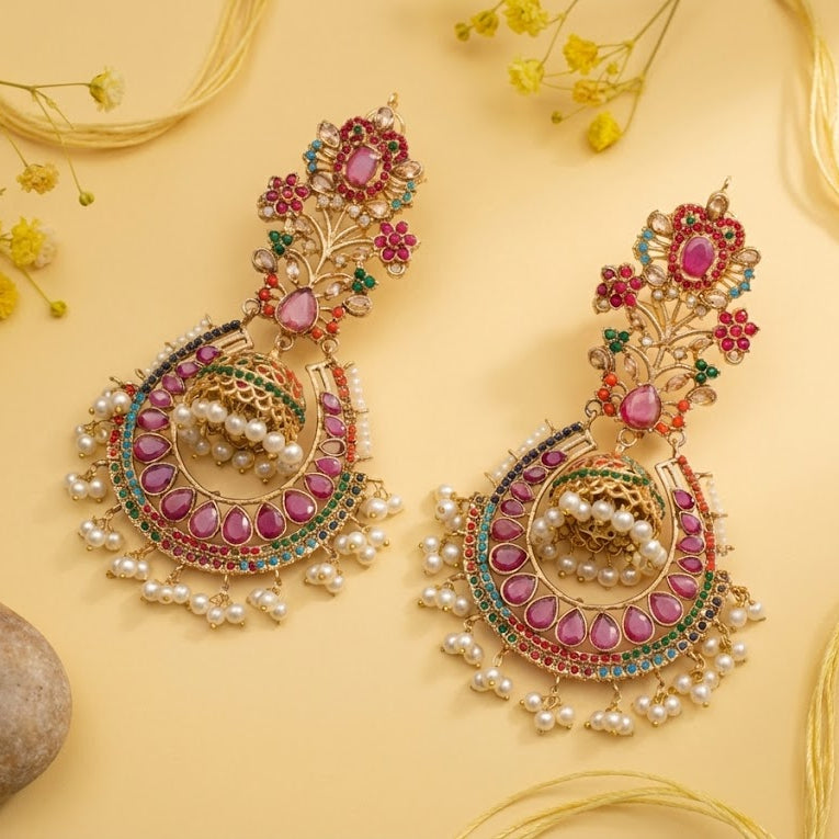 Elegant Exquisite Jhumka Earrings