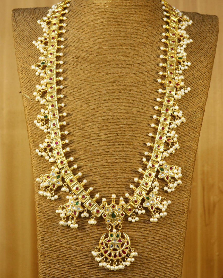 Traditional Long Haar Kundan Set