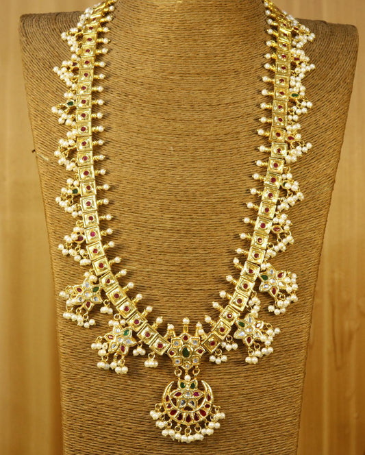 Traditional Long Haar Kundan Set
