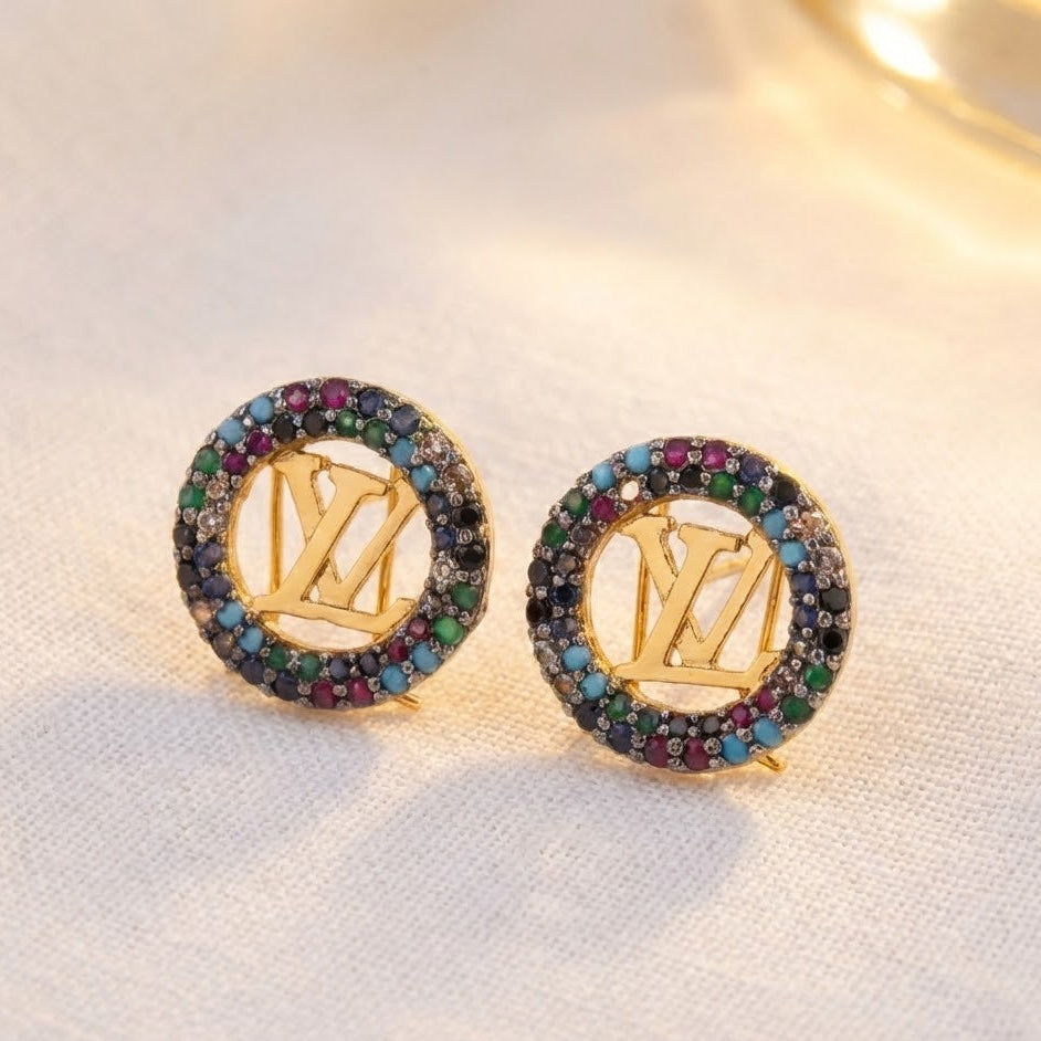 Luxury Zircon Stud Earrings