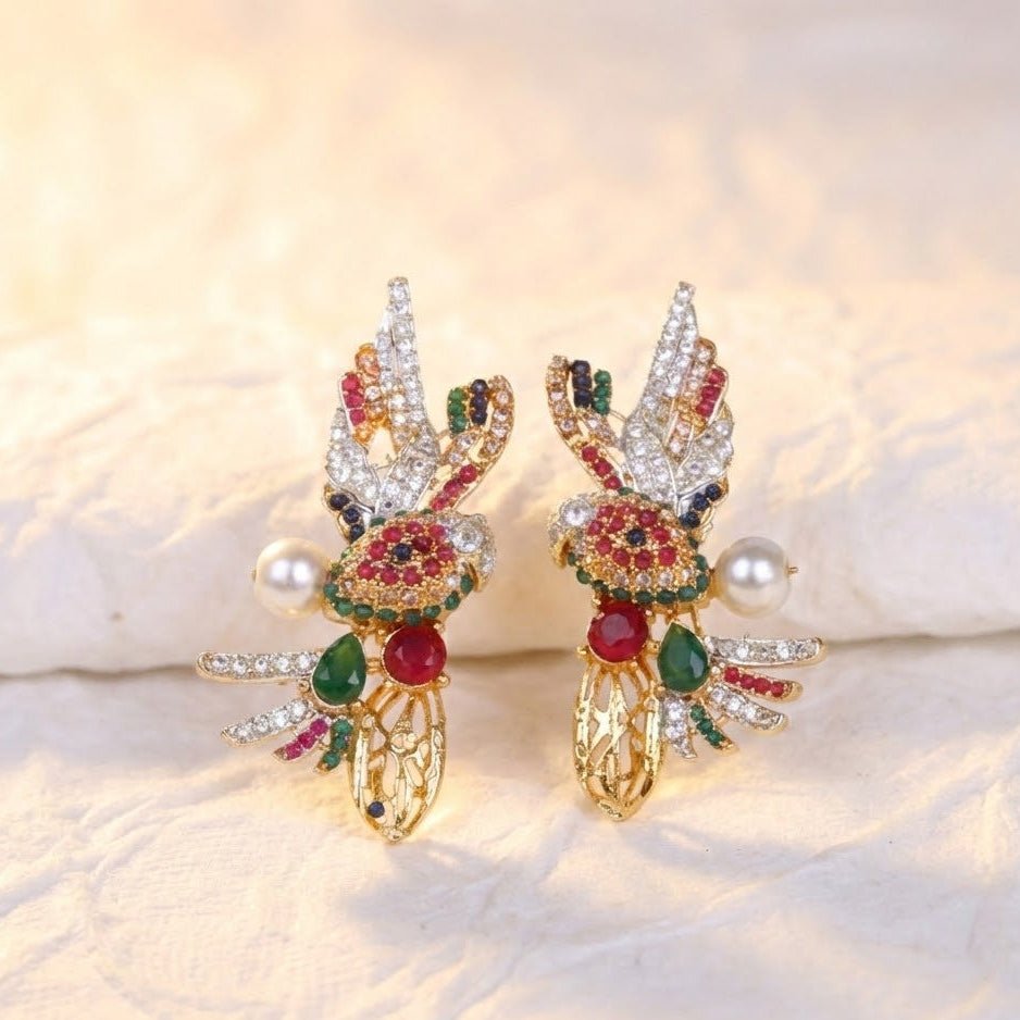 Elegant Parrot Earring - Riwaaj