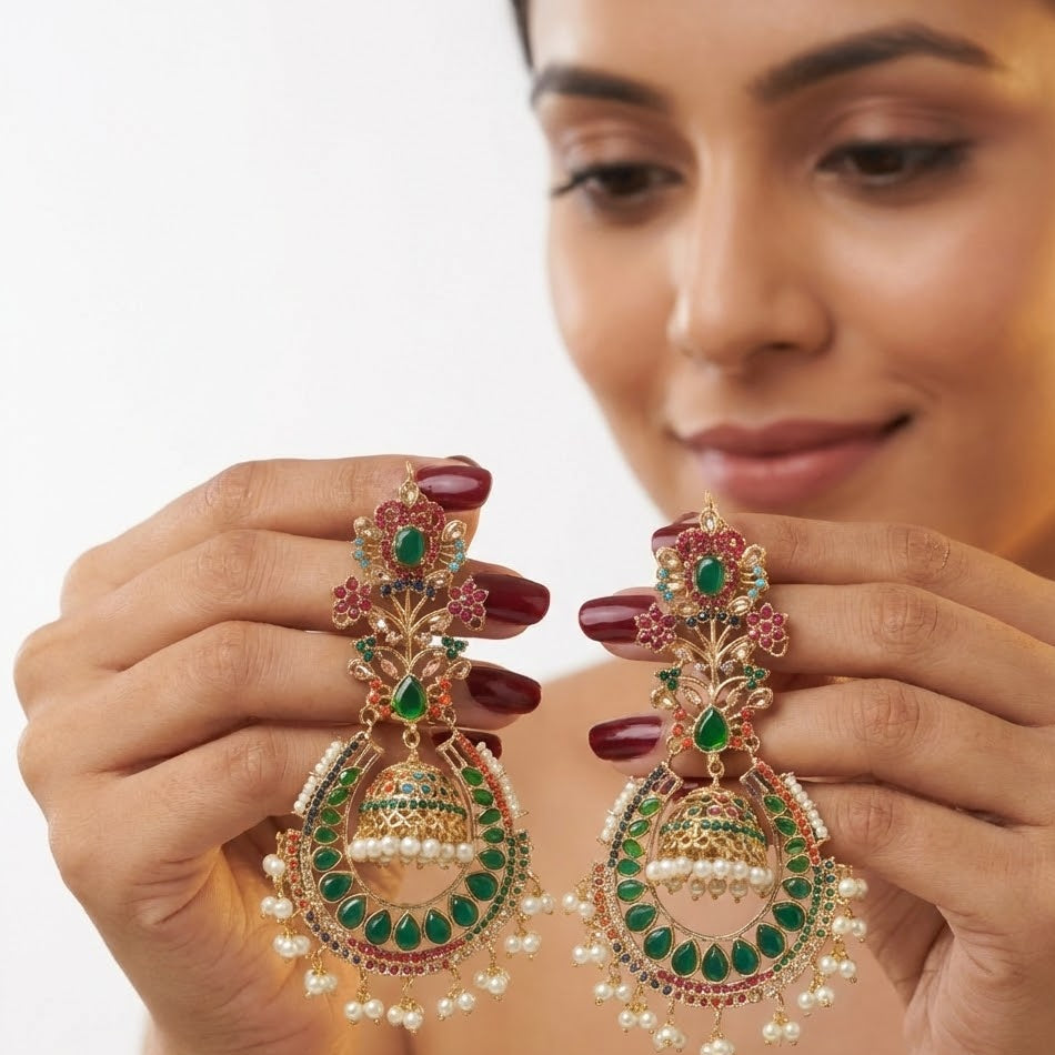 Elegant Exquisite Jhumka Earrings