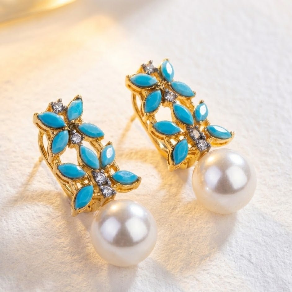 Pearl Flare Studs - Riwaaj