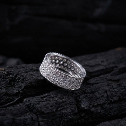 Handcrafted Zirconia Statement Ring | 22K Gold Plated - Riwaaj