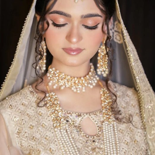 Imperial Bridal Kundun Pearl Set - Riwaaj