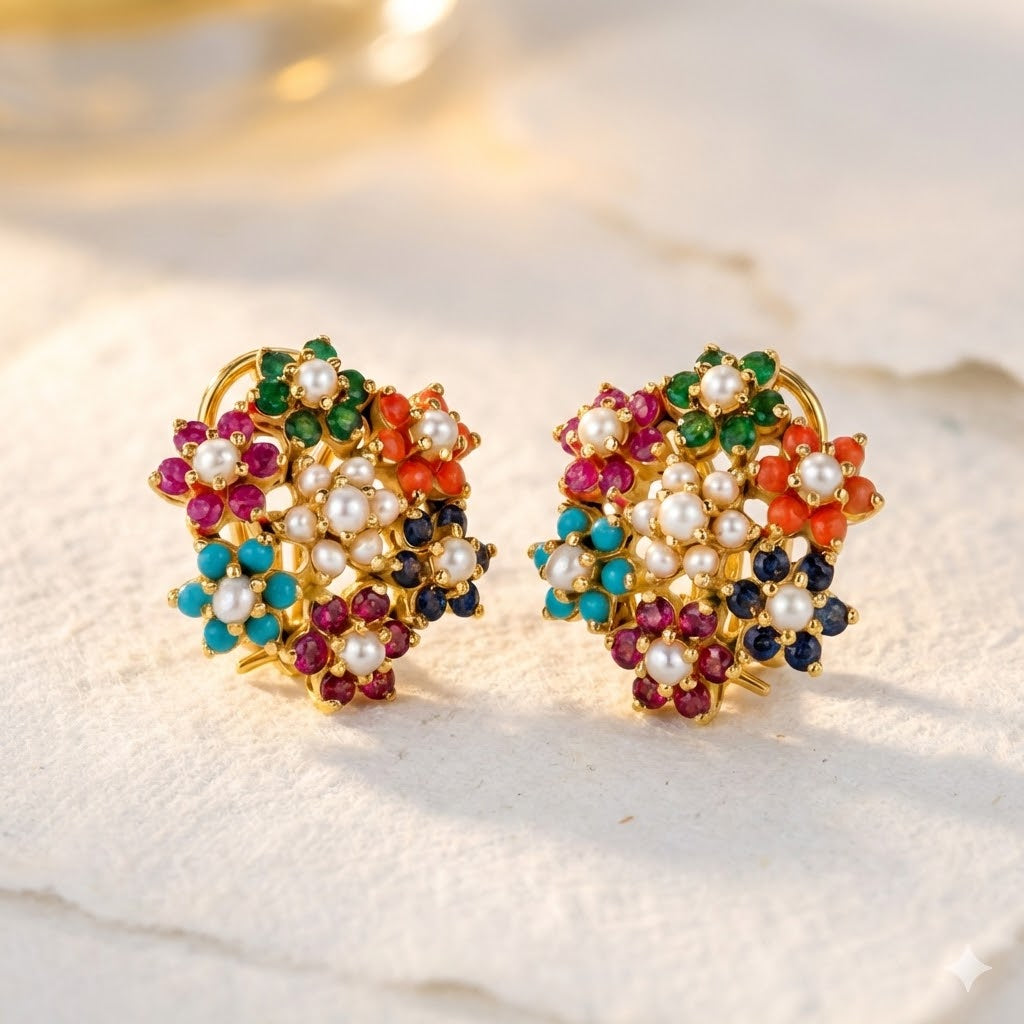 Zirconia Bloom Earring