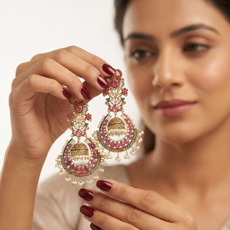 Elegant Exquisite Jhumka Earrings