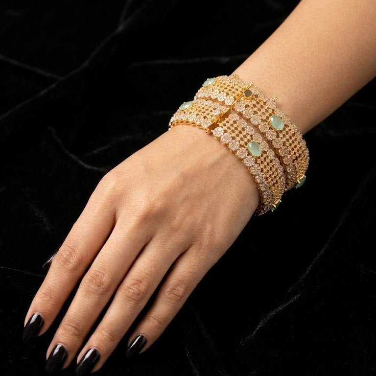 Flora Jewel Bangles - Riwaaj