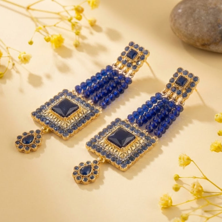 Tribal Rectangular Earrings