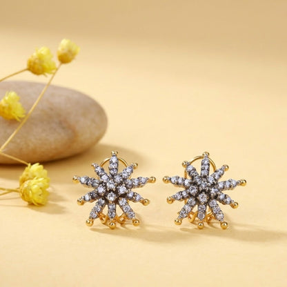 Rhinestone Flower Studs