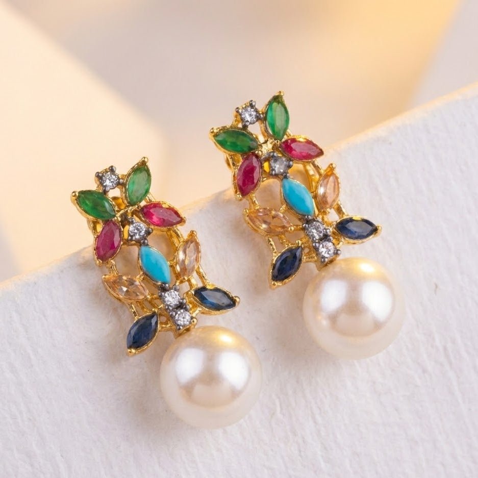 Pearl Flare Studs - Riwaaj