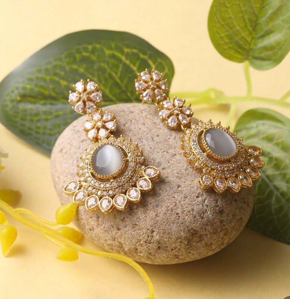 Opaline Royal Earrings - Riwaaj