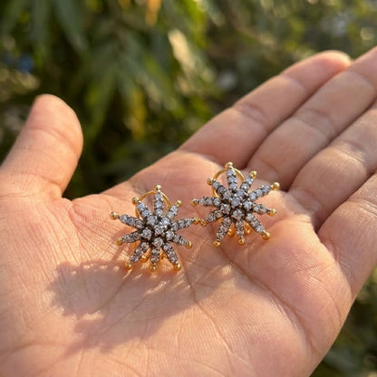 Rhinestone Flower Studs
